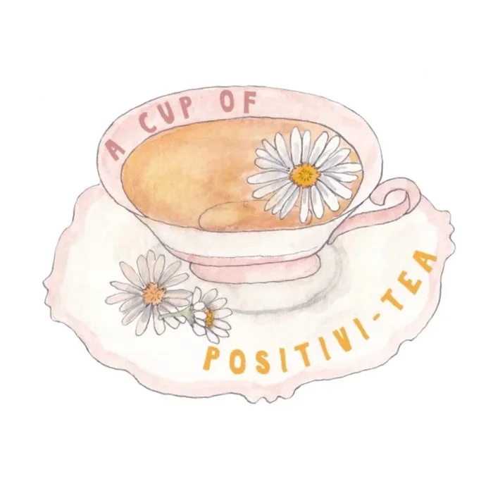 A Cup of Positivitea Sticker