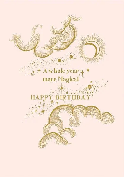 A Whole Year More Magical Birthday Card