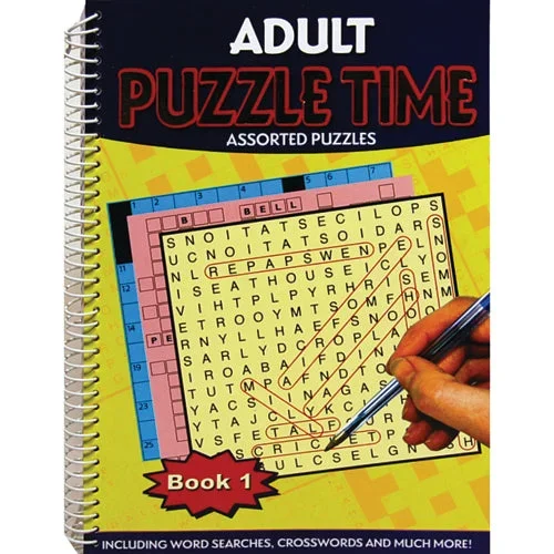 A4 Adult Puzzle Time Book