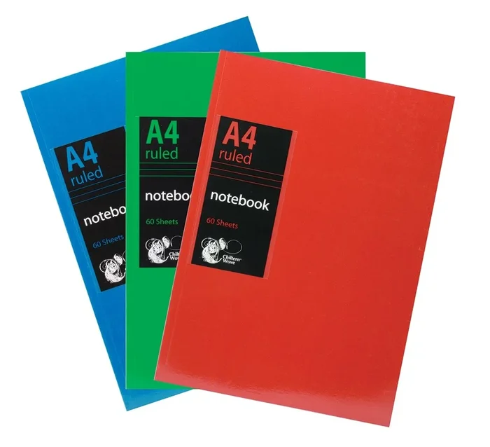 A4 Ruled Side Bound Notebook 60 Sheets/120 Pages