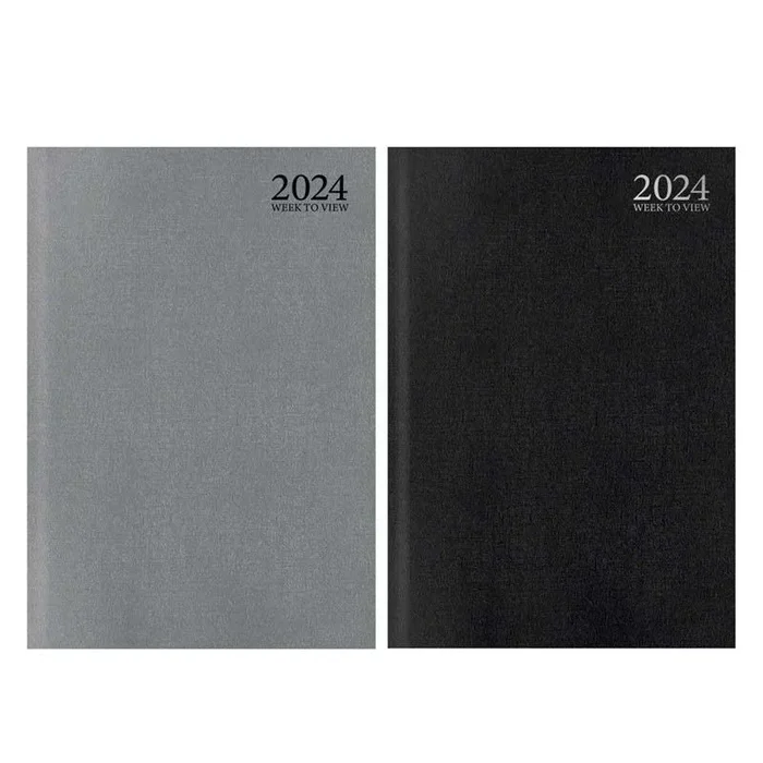 A5 Diary 2022 WTV Luxury Contract Diary Black & Silver