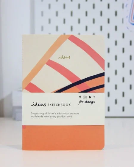A5 Ideas Sketchbook Soft Cover Pink