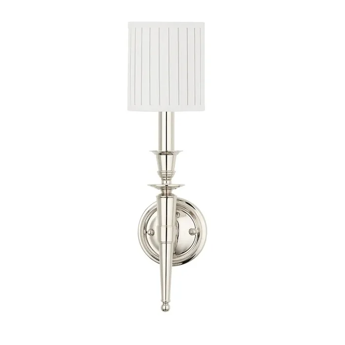 Abington Wall Sconce In Polished Nickel Color