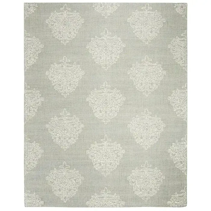 Abstract, AQUA / IVORY, 8‘ X 10‘, Area Rug