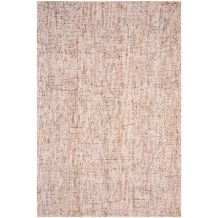 Abstract, BEIGE / RUST, 6‘ X 9‘, Area Rug