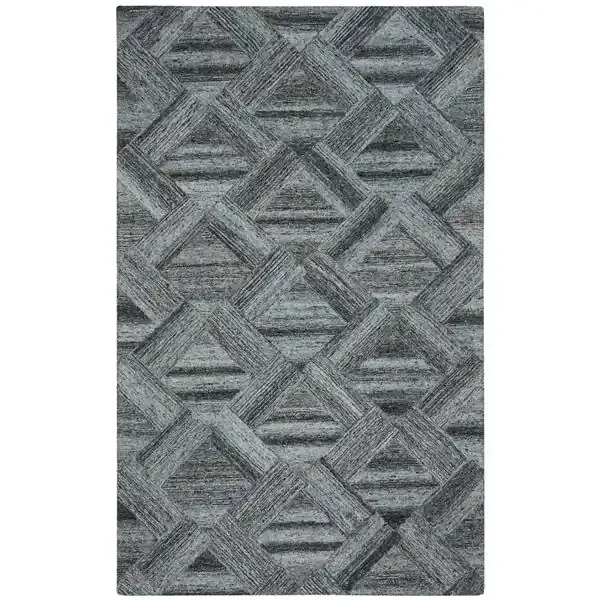 Abstract, BLUE / BLACK, 2‘-3″ X 8‘, Area Rug, ABT607M-28