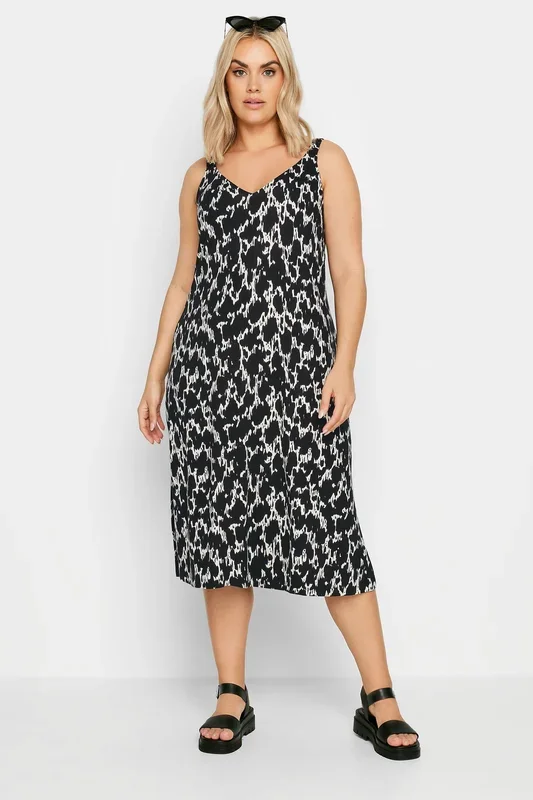 Abstract Print Beach Dress