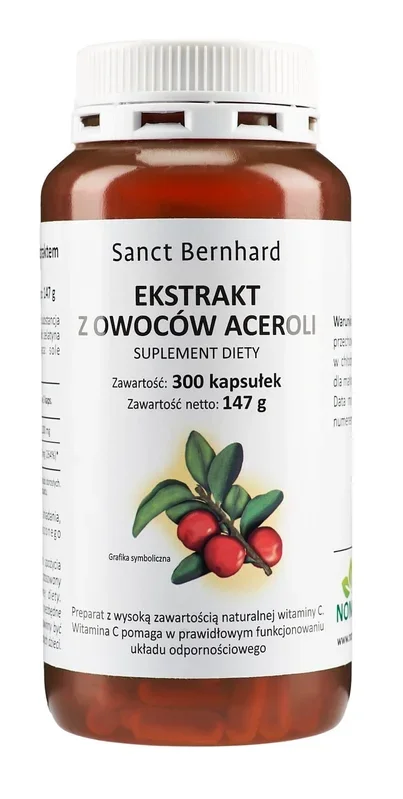 Acerola-Extrakt 300 Kapseln KRAUTERHAUS SANCT BERNHARD
