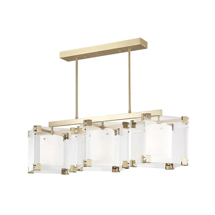 Achilles Linear In Aged Brass Color