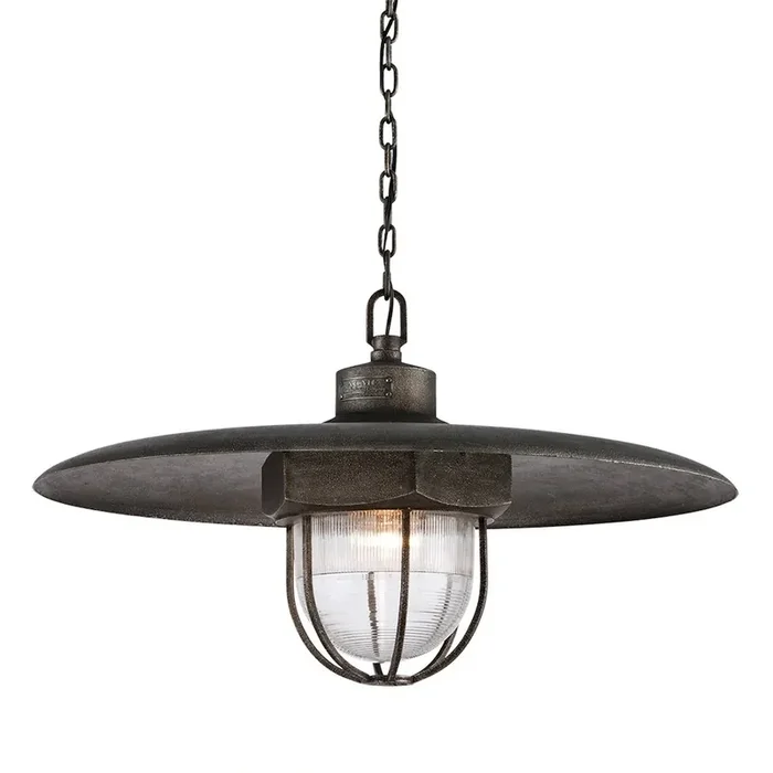 Acme Pendant In Aged Pewter Color