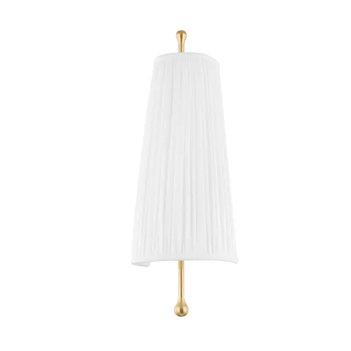 Adeline Wall Sconce In Aged Brass Color