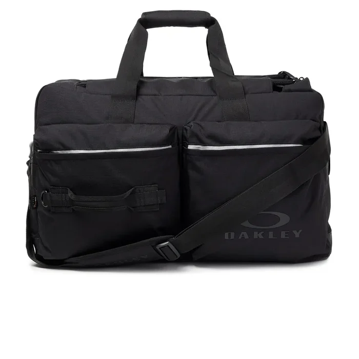 Adjustable Shoulder Strap Black Utility Big Duffle Bag
