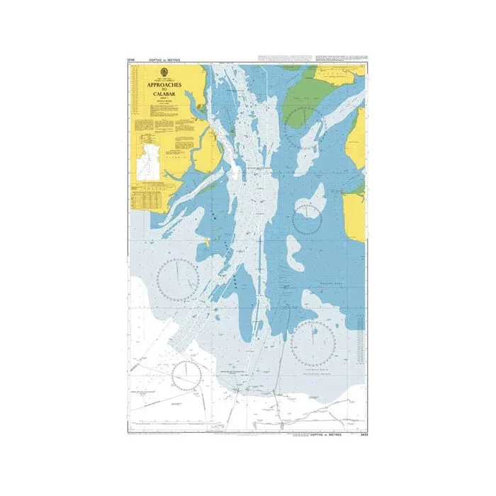 Admiralty Chart 3433 – Approaches to Calabar – Sheet 1