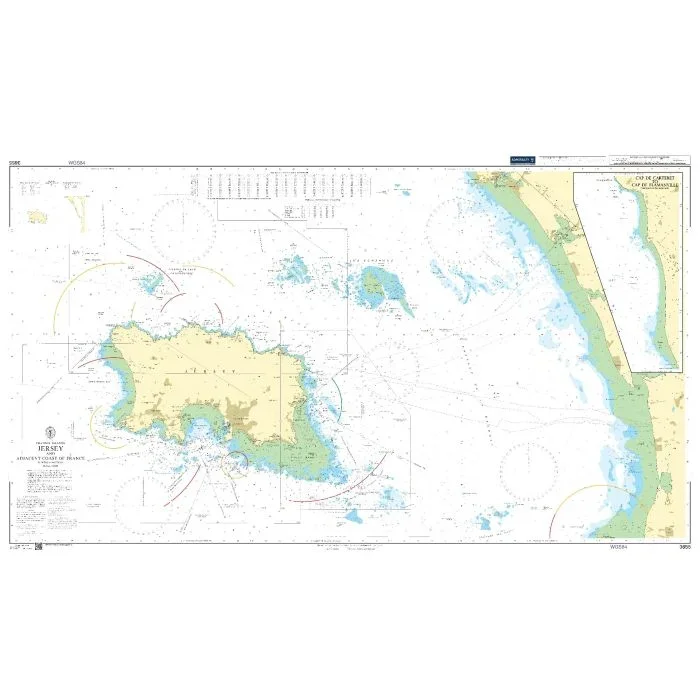 Admiralty Chart 3655 – Channel Islands, Jersey and Adjacent Coast of France.