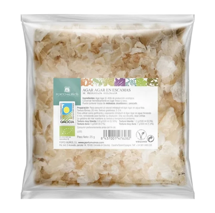 Agar-Agar in BIO-Flocken 25 g – PORTO MUINOS