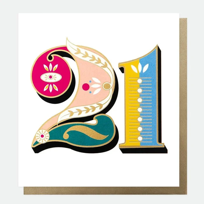 Age 21 Carnival Card