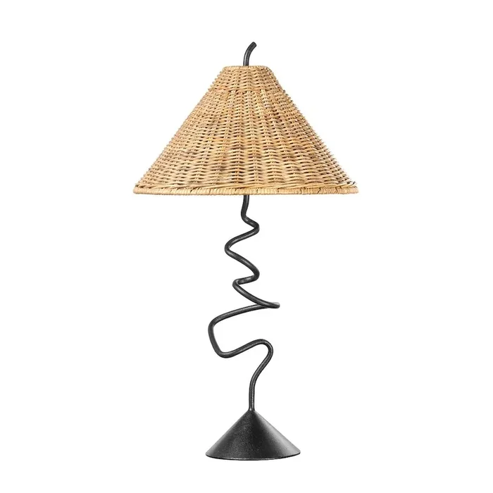 Alaric Table Lamp In Forged Iron Color