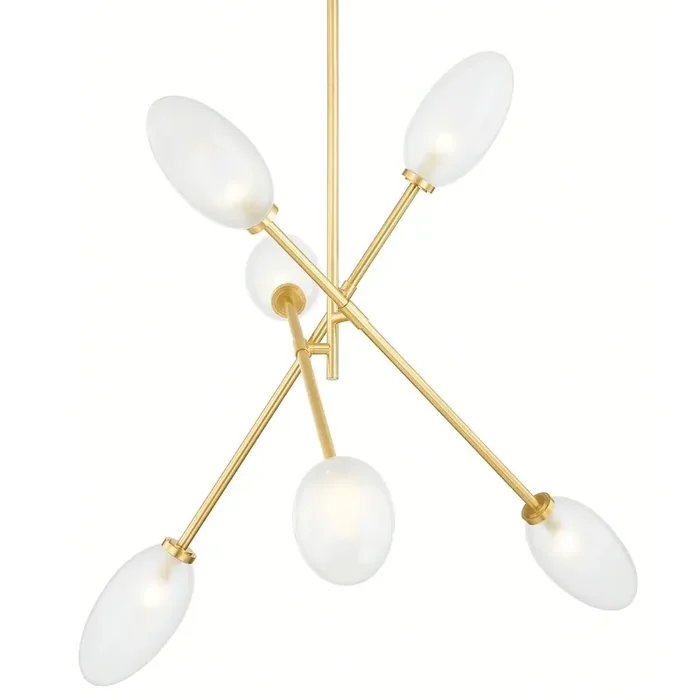 Alberton Chandelier In Aged Brass Color