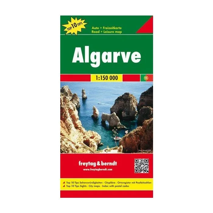 Algarve, Portugal | Freytag & Berndt Road and Leisure Map 1:150,000