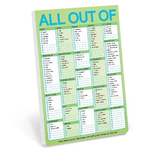 All Out Of List Pad