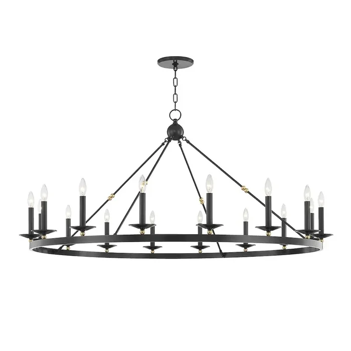 Allendale Chandelier In Aged Old Bronze Color