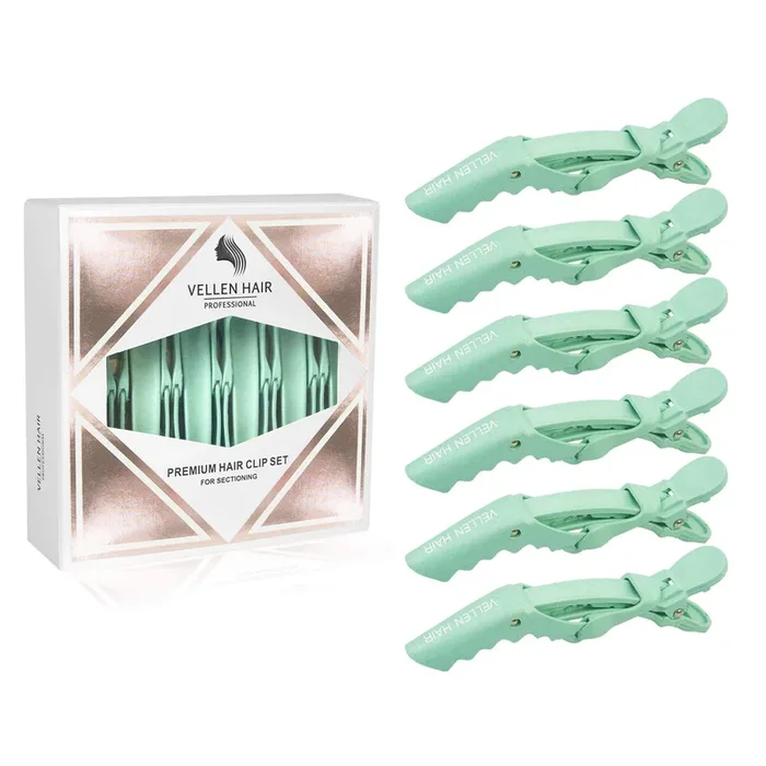 Alligator Clips Hair Slides – Mint 6 Pack