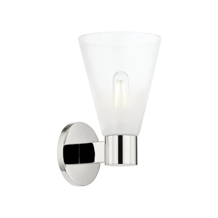 Alma Wall Sconce In Polished Nickel Color
