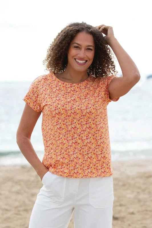 Alum Jersey Top Petal Perfume Sunset