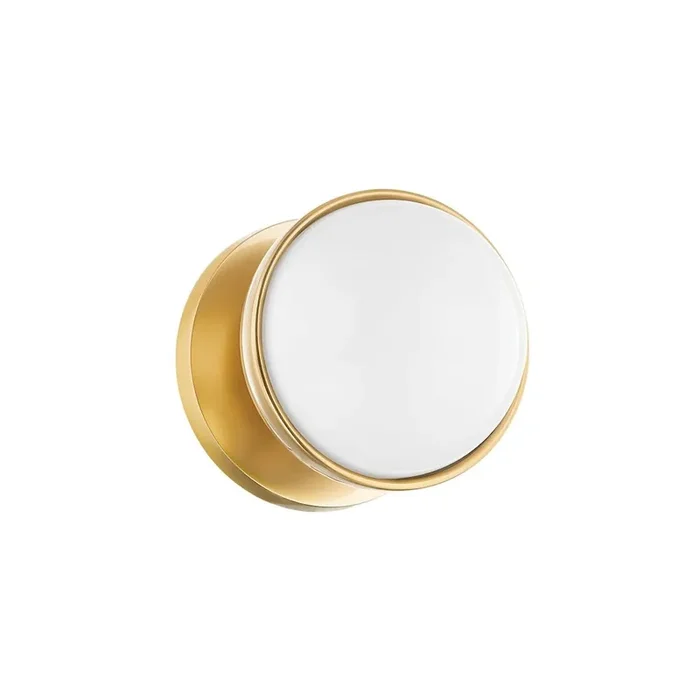 Amy Bath And Vanitywall Sconce In Aged Brass Color