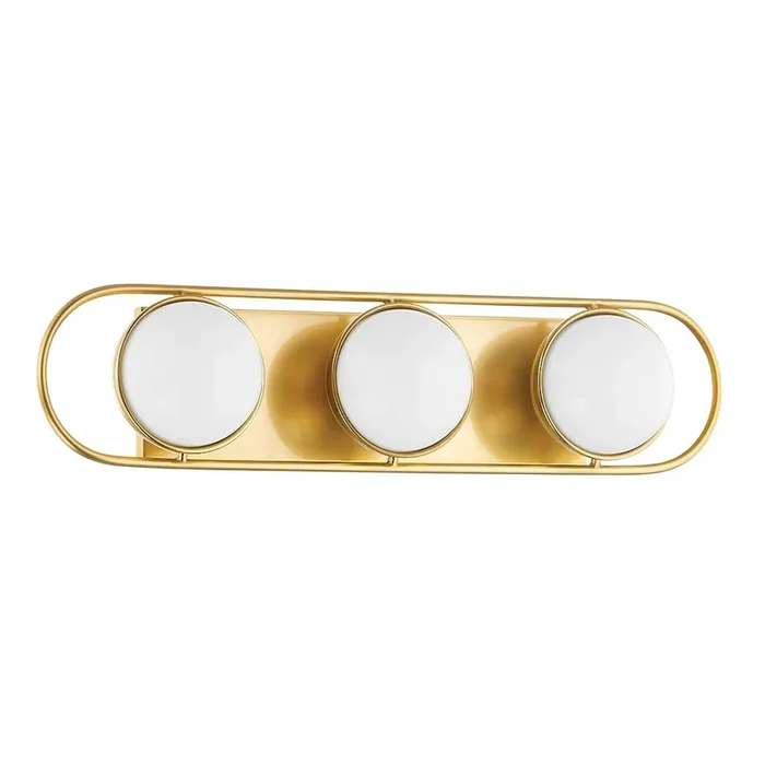 Amy Bath And Vanitywall Sconce In Aged Brass Color