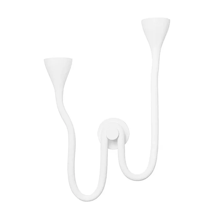 Anastasia Wall Sconce In Gesso White Color