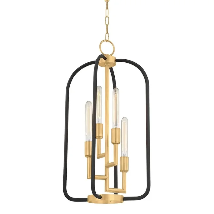 Angler Lantern In Aged Brass Color