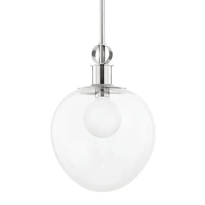 Anna Pendant In Polished Nickel Color