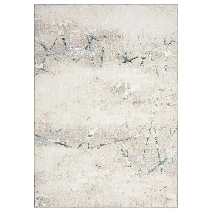 Antalya Durable Performance Area Rug Indoor in Beige/Blue, 2‘ x 3‘