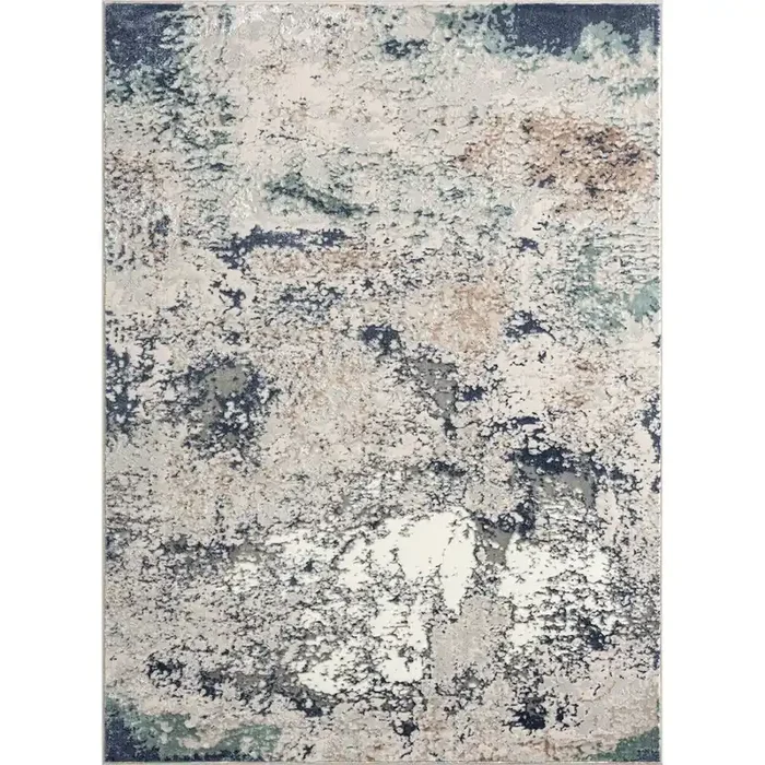 Antalya Durable Performance Area Rug Indoor in Gray/Green, 5‘ x 7‘