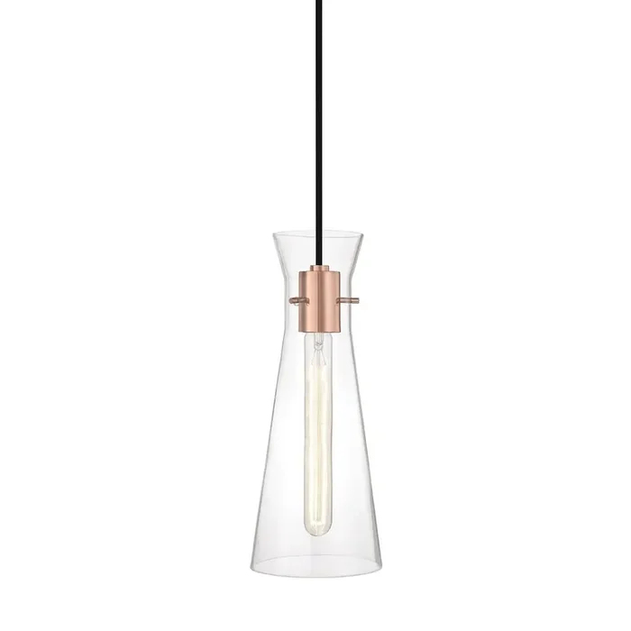 Anya Pendant H14.5″ In Polished Copper Color