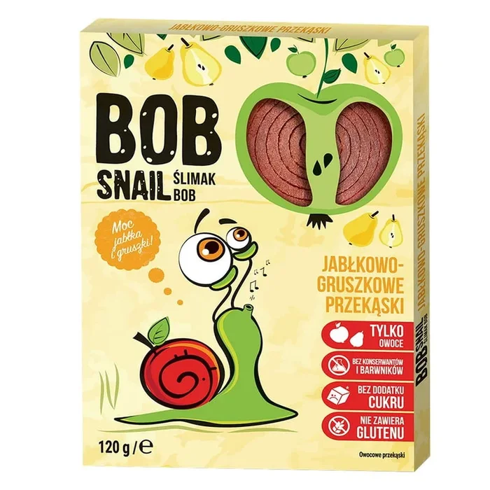 Apfel-Birnen-Snack mit Früchten ohne Zuckerzusatz 120g BOB SNAIL
