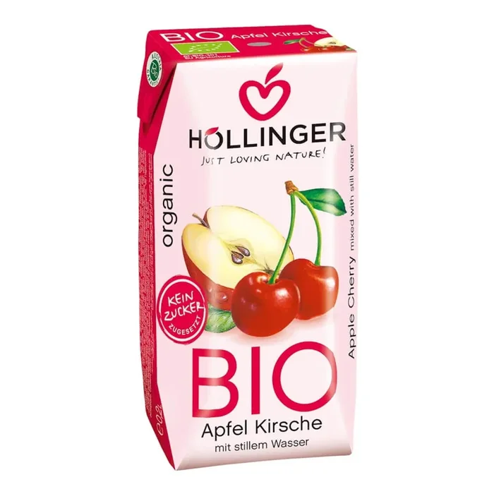 Apfel- und Kirschsaft BIO 200 ml – HOLLINGER