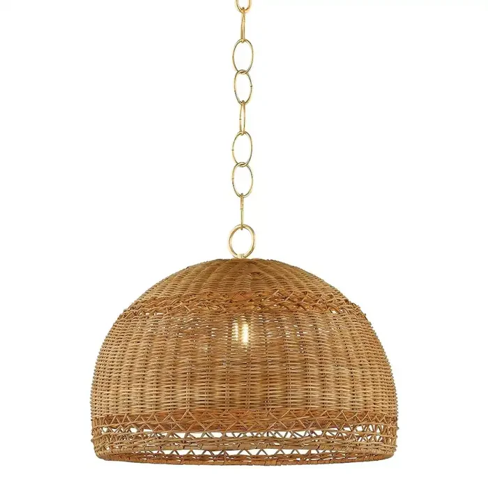 April Pendant In Aged Brass Color