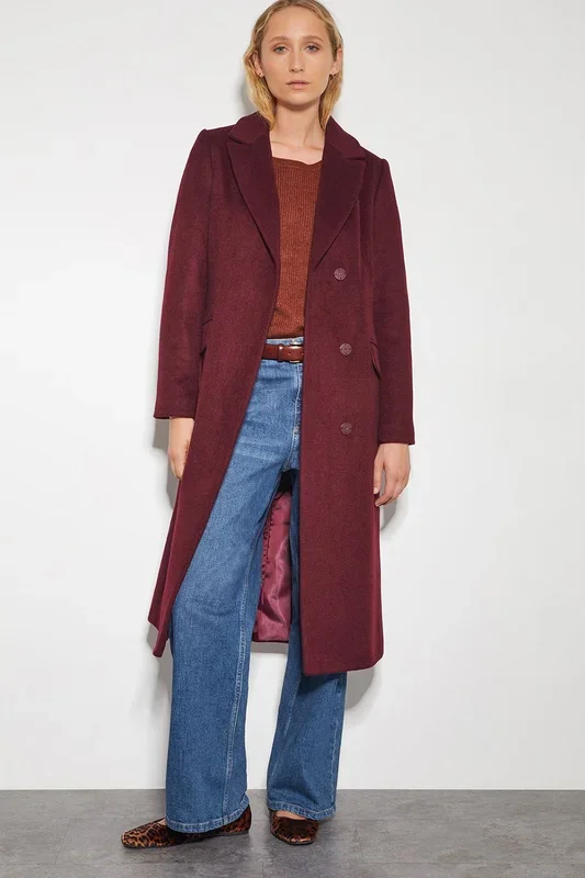 Arabella A-Line Coat Red