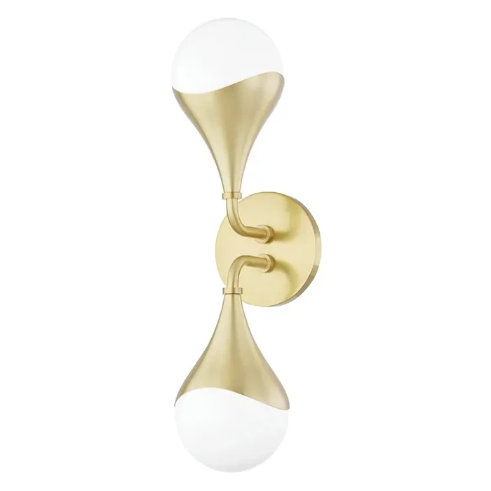 Ariana Bath And Vanitywall Sconce In Aged Brass Color