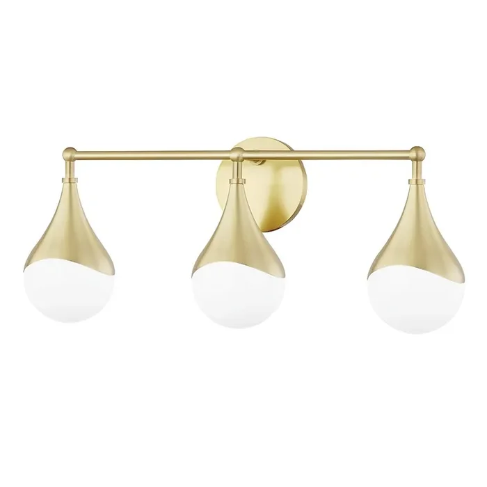 Ariana Bath And Vanitywall Sconce In Aged Brass Color