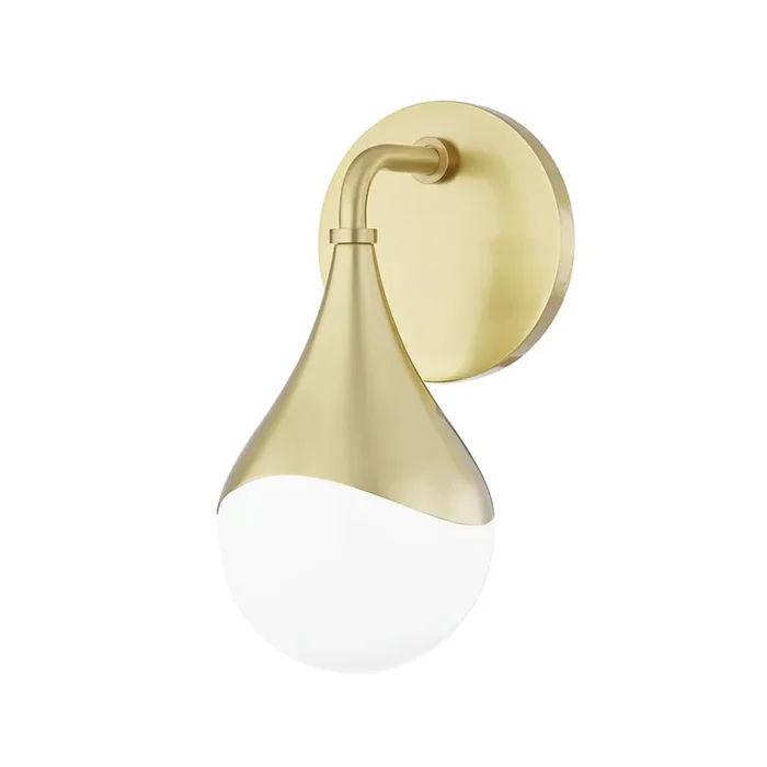 Ariana Bath And Vanitywall Sconce In Aged Brass Color