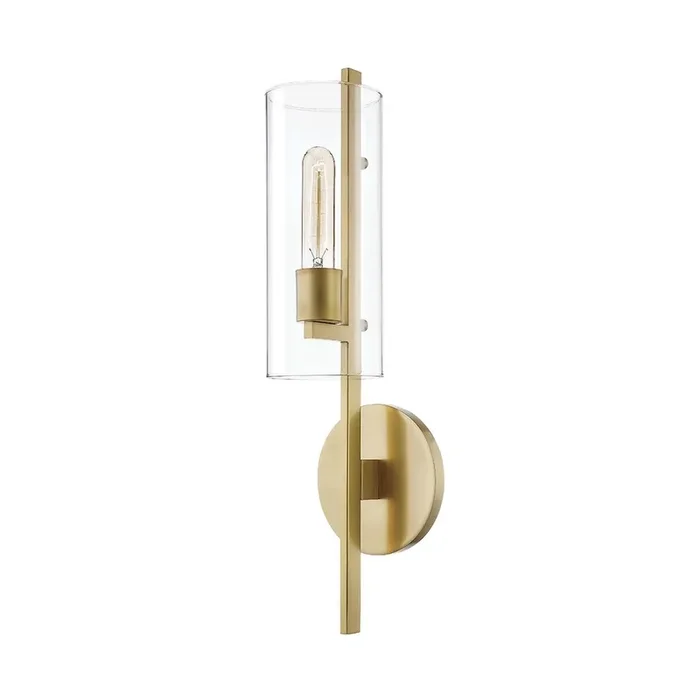 Ariel Wall Sconce In Aged Brass Color