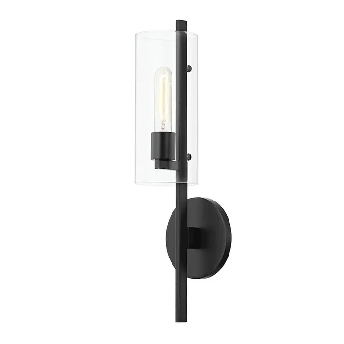 Ariel Wall Sconce In Soft Black Color
