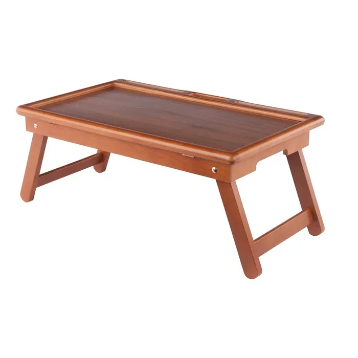 Arlo Breakfast Tray with Flip Top, Teak
