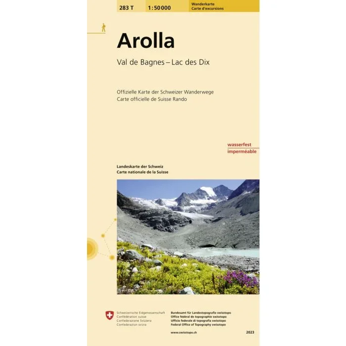 Arolla [283T] Swisstopo Hiking Map 1:50,000