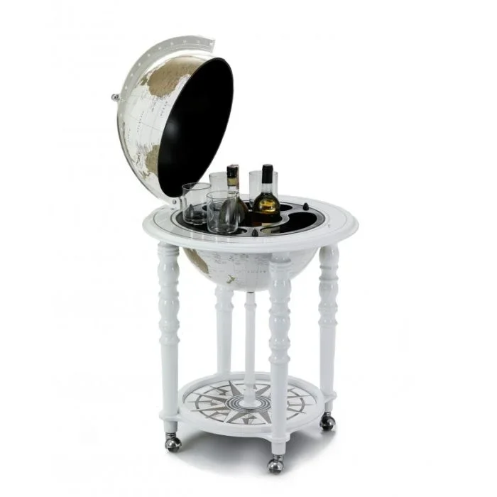 Art 928 White Bar Globe