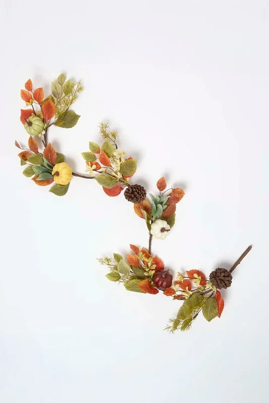 Artificial Colourful Pumpkin Autumn Garland, 150 cm