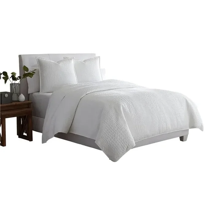 Ashworth 3-Piece Queen Coverlet/Duvet – White